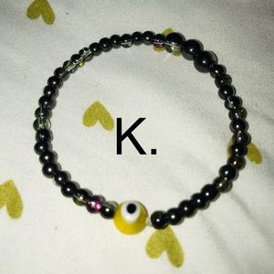 K. Evil Eye Blessed and Beaded Bracelet